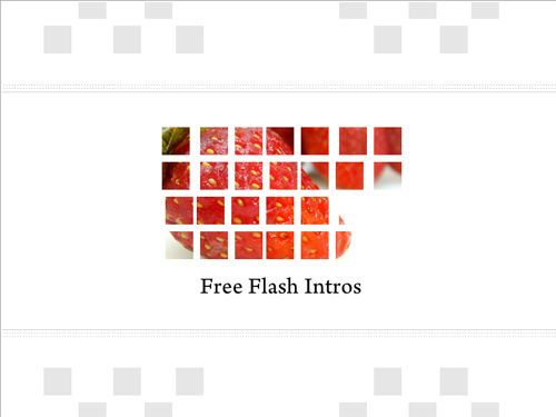 Template Intro Flash GRATIS: Efecto de bloque, desvanecimiento y transiciones varias.